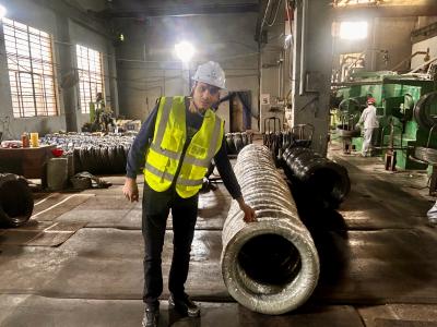 Mae Cleientiaid Moroco yn Cynnal-Archwiliad Safle yn Aotian Steel, gan Dystio...